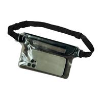 Waterproof Pouch with Waist Strap - Mobile Belt Bag - High Capacity 3 Layer Waterproof Waist Pack for Beach, Swimming, Boating, Travel, Outdoor Activities, Keep Valuables Safe