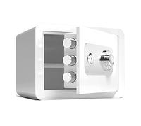 Waterproof Safes Steel Combination Key Lock Safe, Fireproof and Anti- Theft Storage Cabinet, Small Office File Box, Height 25cm/30cm/45cm for Home Off,White-25 35 X 25cm