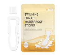 Waterproof Sanitary Pads, Swimming Period Napkin, Secure Fit Under Swimwear, Intimate Care Sanitary, Ultra-Thin Leakproof Design for Pool, Sports, Exercise, 6.3x17.72 Inches