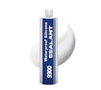 Waterproof Sealant, 9900 Sealant Bonding Adhesive, Quick-Curing Bathroom Silicone Sealers, Anti-Mould, Ideal For Kitchen, Around Bath, Shower, Concrete Driveway Marine Window 400g