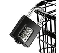 Waterproof Security Padlock - Black Locker Lock, Protection System with Rust Resistant Body Design, Anti Theft Device, Storage Accessory, Locking Mechanism for Multipurpose Protection Use