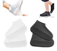 Waterproof Shoe Cover Silicone,Shoe Cover，Protector Calzado Lluvia，Reutilizable Antideslizante Silicona Cubrezapatos Para Lluvia, Día De Nieve, Caminos Fangosos
