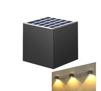 Waterproof Solar Wall Lights - Outdoor Decorative Lamp, Energy-Saving Solar Lighting | Wall Lights for Pathway, Garden, Patio, Porch, Fence, Backyard, Landscape, Courtyard Home