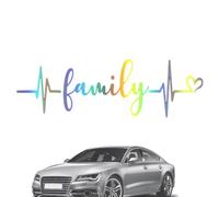 Waterproof Stickers Car Stickers Family Car Window Die Family Heartbeat