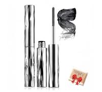 Waterproof & Sweatproof Lengthening & Curling Mascara,steel pipe eyelash primer,Made with Spiral-Threaded Brush,Build Fuller 3D Lashes, Clump-, Smudge- and Flake-Free (1PCS)
