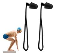 Waterproof Swimming Earplugs - Corded Silicone Anti-Lost Protective Plugs