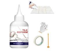 Waterproof Tile Gap Repair Filler, Repair And Renew Tile Joints,Multipurpose Waterproof Tile Gap Filler, A Variety Of Colors To Choose From, For Living Room Bathrooms Kitchens. (Silver, 150ml)