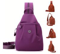 Waterproof Two Way Commuter Bag, Anti-Theft Waterproof 2-Way Commuter Bag Lightweight & Multi-Pockets for Women (Purple)