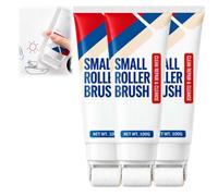 Waterproof Wall Repair Paste with Integrated Small Roller Brush | 100g Wall Repair Paste with Built-In Roller Brush,All-in-One Quick-Dry White Touch Up Paste,Wall Repair Putty for Home DIY