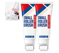 Waterproof Wall Repair Paste with Integrated Small Roller Brush | 100g Wall Repair Paste with Built-In Roller Brush,All-in-One Quick-Dry White Touch Up Paste,Wall Repair Putty for Home DIY