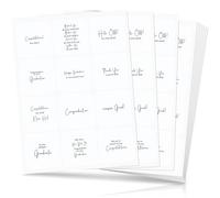 Watersay Selección de 240 calcomanías despegables para hacer tarjetas, calcomanías despegables para adultos, versos y sentimientos, decoración de tarjetas de bricolaje (2.36 x 2.36 pulgadas