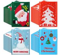 Watersay Sobres de burbujas de polietileno de Navidad de 7 x 10 pulgadas, sobres acolchados de Navidad, bolsas de envío autoadhesivas, bolsas de Navidad surtidas para negocios, escuela, familia,