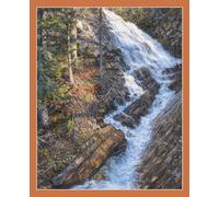 Waterton Lakes Dot Grid Journal: Canadian National Park Waterfall Landscape Notebook
