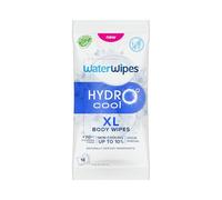 WaterWipes HydroCool Toallitas Refrescantes XL, Paños Corporales para Enfriamiento Instantáneo, Control de Olor y Sudor, Ideales para Gimnasio, Viajes y Aire Libre, 18 unidades (1 paquete)