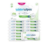 WaterWipes Sensitive+ Hydrating Boost Wipes, Toallitas Hidratantes, 720 unidades (paquete de 12), 3 en 1 Limpia, Cuida, Hidrata, 99% Agua con Aloe Vera, Toallitas sin perfume para bebés