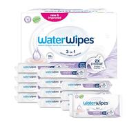 WaterWipes Soothing Clean Baby Wipes, 720 unidades (paquete de 12), 99% de agua con extracto botánico, 3 en 1 limpia, cuida, calma, sin perfume, el envase puede variar