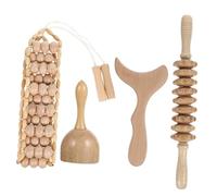 WATIIFUFU 1 Set Palos de Masaje de Madera Herramientas de Masaje Hogar Duradero Portátil para Rostro Cuello Espalda Hombros Pies Relajación Corporal en Casa
