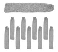 WATIIFUFU 10 Fundas de Recambio para Plumero de Microfibra Lavables y Reutilizables, Paños Flexibles Antipolvo para Limpieza Profunda de Huecos Debajo de Muebles, Camas y Sofás