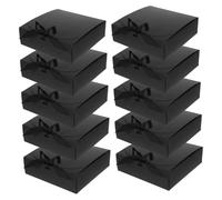 WATIIFUFU 10 Piezas caja de storage box candy box giftcrad jewelry box bomboneras cajas de magdalenas cajas de presenta contenedor cajas para poliéster Black