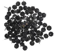 WATIIFUFU 100 Tachuelas Decorativas para Tapicería de Muebles y Sillas, Hierro Negro Resistente Deformación para Proyectos DIY y Uso Prolongado