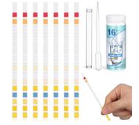 WATIIFUFU 100 Tiras Reactivas de Prueba para Calidad del Agua Potable, Material Pet, Portátil y Ligero para Uso en Hogares y Tiendas