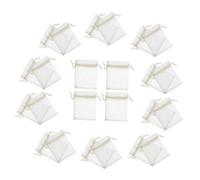 WATIIFUFU 100piezas Bolsas Pequeñas De Organza De Malla Cordón Para Joyería Bolsitas De Obsequio Para Dulces Minibolsas Para Fiestas De Partido