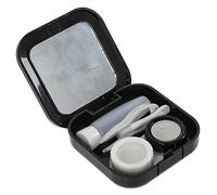 WATIIFUFU 1juego Estuche De Lentes De Contacto Flamingo Caja Portátil para Lentes De Maquillaje Almacenamiento Cosmético Compacto para Viajes y Uso Diario