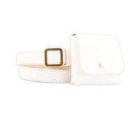 WATIIFUFU 1pieza Retro Casual Chest Bag De Cuero Multifuncional para Mujer Bandolera y Riñonera para Claves y Teléfono Blanco