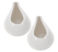 WATIIFUFU 2 Cuencos para Salsa de Cerámica sin Mango 240 Ml Estilo Occidental Blancos para Condimentos Tazones Individuales para Servir en Restaurante y Hogar