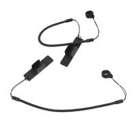 WATIIFUFU 2 Piezas Correa Retráctil Negra con Clip Adhesivo | Resorte Extensible, Anillo Interior Antideslizante, Silicona y Abs, para Caja y Portapapeles