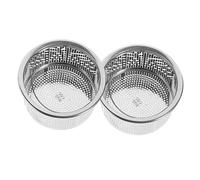 WATIIFUFU 2 piezas Filtro de Drenaje Inoxidable para Fregadero de Cocina de Colador de Cesta para Atascos para Baño y Instalación y Uso Doméstico