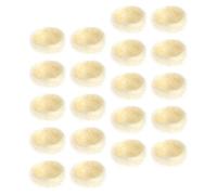 WATIIFUFU 20 Piezas de Nidos de Pájaros Artificiales de Simulación, Decoraciones para Platos Fríos, Refugios Hechos a Mano de Fibra Natural, Color Bambú, Accesorios para Balcones