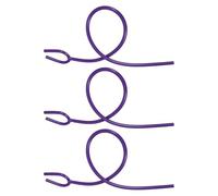 WATIIFUFU 3 Tubos de Estetoscopio en Forma, Manguera Flexible de Plástico Púrpura para Reemplazo Profesional, Accesorio Médico Alta Sensibilidad para Cardiología y Diagnóstico Clínico