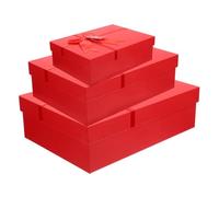WATIIFUFU 3piezas Caja De Decorativa Para Cumpleaños Cajas Vacías Lazo Para Chocolates Joyería y Diseño Elegante y Práctico Para Uso Hogar y
