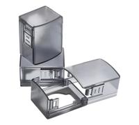 WATIIFUFU 3piezas Cubierta de Cerradura de Puerta para Antidesbloqueo Negro Mate Dispositive de Seguridad para Cerraduras de Manilla de Puerta Uso Dormitorio y Hogar
