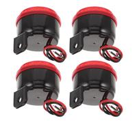 WATIIFUFU 4 Bocinas de Alarma para Coche Resistentes al Agua Bocina de Advertencia Fuerte para Automóvil Altavoz de Emergencia para Vehículos y Camiones Accesorio de Seguridad para