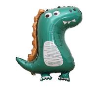 WATIIFUFU 4 Globos de Aluminio Forma de Dinosaurio Verde para Decoración de Fiestas Infantiles, Adecuado para Cumpleaños y Sesiones de Fotografía en Interiores