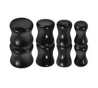 WATIIFUFU 4 Pares de Dilatadores de Oreja, Tamaños 5/6/8/10 Mm, Expansores de Oído Redondos para Mujeres y Hombres, Pendientes de Piedra para Perforaciones y Uso Diario