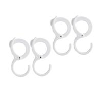 WATIIFUFU 4 piezas Ganchos Ajustables Forma de S de Perchas de Prácticas para Cocina Baño y Armario Colgadores Multifuncionales sin Taladro Resistentes y Fáciles de Usar