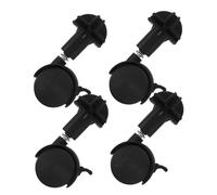 WATIIFUFU 4 piezas Ruedas Giratorias para Muebles y Sillas de Oficina de Ruedas de Plástico Hierro Resistentes Movimiento y Silencioso Fácil Instalación Compatibles con Cochecitos