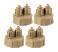 WATIIFUFU 4 Piezas Tapones para Botella de Reactor Acuarios de Tapones DIY Resistentes para Generador Portátil y Difusor de Dióxido de Carbono Peceras