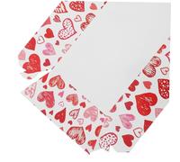 WATIIFUFU 40 Piezas Bandejas de Papel para Servir Fiesta Diseño Corazón Bandejas de Snacks Ligero y Duradero para Hamburguesas Hot Dogs Tacos y Patatas Fritas para San Valentín y