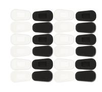WATIIFUFU 48 Almohadillas Nasales Antideslizantes de Silicona para Gafas y Gafas de Sol Fundas para Almohadillas Nasales Grandes en Negro y Blanco Repuesto Cómodo y Duradero para Soporte