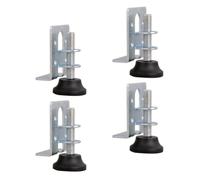 WATIIFUFU 4piezas Patas Niveladoras Ajustables para Muebles Soporte Antideslizante para Armarios Zapatas Regulables para Estabilidad y Amortiguación Accesorios para Muebles de Gabinete