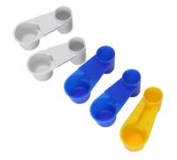 WATIIFUFU 5 Vasos de Agua para Jaula de Aves Automáticos, Dispensador de Agua de Doble Puerto, Plástico para Mascotas, Colores Aleatorios, Comedero y Bebedero para Pájaros, Color Aleatorio