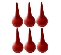 WATIIFUFU 6 piezas Unidades Perilla de Limpieza Nasal para Niña de Bulbo Multifuncional Succión Segura para Eliminación de Mucosidad y Polvo Diseño con Guardia Anti-inserción Color Rojo