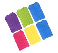 WATIIFUFU 6 Recambios de Plumero de Vellón Lavables para Eliminación de Polvo, Recambio Esponjoso Multicolor (6 Piezas) para Ventiladores de Techo y Limpieza del Hogar