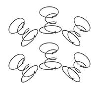 WATIIFUFU 6 Resortes Helicoidales de Doble Cono 100 MM para Reparación de Asientos de Muebles Kit de Resortes para Sofá y Silla Muelles Metálicos Resistentes para Tapicería y Bricolaje en