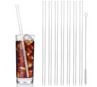 WATIIFUFU 8 Piezas Pajitas de Silicona Reutilizables con Cepillo de Limpieza Compatibles con Jarras de Agua y Vasos Resistentes al Calor y Ajustables para Bebidas Frías o Calientes