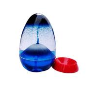 WATIIFUFU Adorno de Mesa con Arena Flotante Azul y Base de Resina para Decoración Creativa del Hogar y Dormitorio, Adecuado para Sala y Escritorio